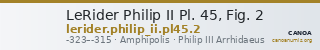 LeRider Philip II Pl. 45, Fig. 2 — CANOA
