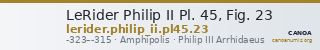 LeRider Philip II Pl. 45, Fig. 23 — CANOA