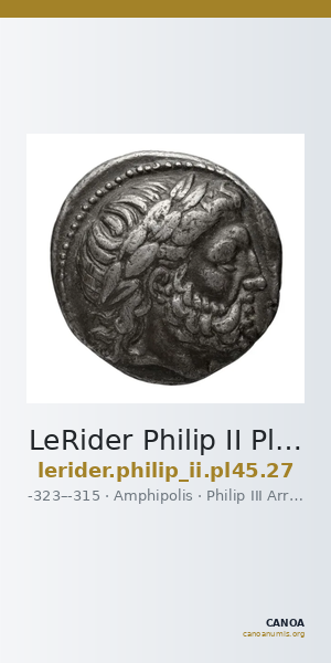 LeRider Philip II Pl. 45, Fig. 27 — CANOA