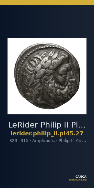 LeRider Philip II Pl. 45, Fig. 27 — CANOA