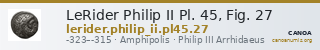 LeRider Philip II Pl. 45, Fig. 27 — CANOA