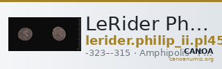 LeRider Philip II Pl. 45, Fig. 34 — CANOA