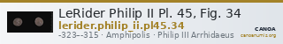 LeRider Philip II Pl. 45, Fig. 34 — CANOA