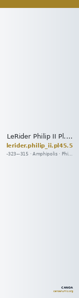 LeRider Philip II Pl. 45, Fig. 5 — CANOA