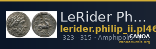 LeRider Philip II Pl. 46, Fig. 17 — CANOA