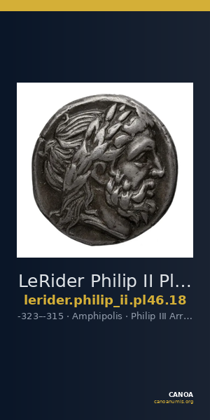 LeRider Philip II Pl. 46, Fig. 18 — CANOA