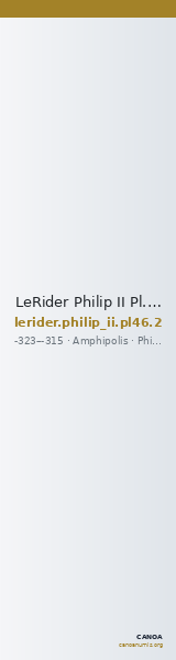 LeRider Philip II Pl. 46, Fig. 2 — CANOA