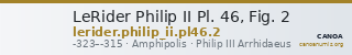 LeRider Philip II Pl. 46, Fig. 2 — CANOA