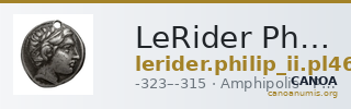 LeRider Philip II Pl. 46, Fig. 20 — CANOA