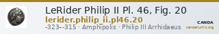 LeRider Philip II Pl. 46, Fig. 20 — CANOA