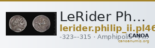 LeRider Philip II Pl. 46, Fig. 22 — CANOA
