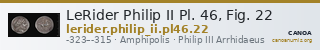 LeRider Philip II Pl. 46, Fig. 22 — CANOA