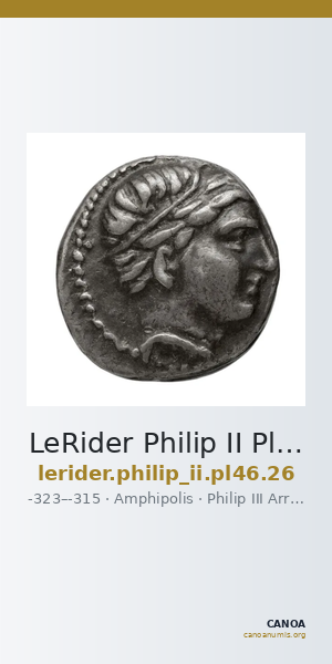 LeRider Philip II Pl. 46, Fig. 26 — CANOA