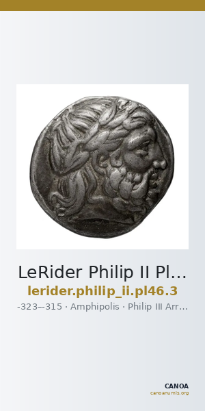 LeRider Philip II Pl. 46, Fig. 3 — CANOA