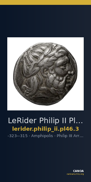 LeRider Philip II Pl. 46, Fig. 3 — CANOA
