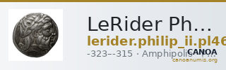LeRider Philip II Pl. 46, Fig. 3 — CANOA
