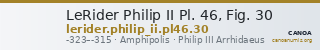 LeRider Philip II Pl. 46, Fig. 30 — CANOA