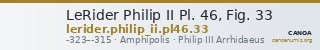 LeRider Philip II Pl. 46, Fig. 33 — CANOA