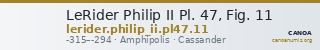 LeRider Philip II Pl. 47, Fig. 11 — CANOA