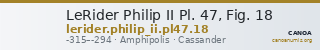 LeRider Philip II Pl. 47, Fig. 18 — CANOA