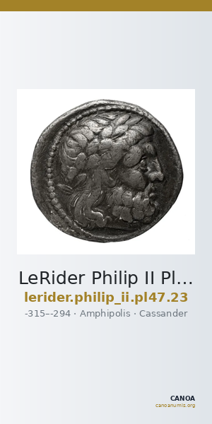 LeRider Philip II Pl. 47, Fig. 23 — CANOA