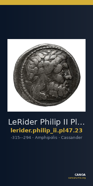 LeRider Philip II Pl. 47, Fig. 23 — CANOA