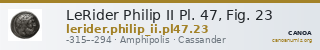 LeRider Philip II Pl. 47, Fig. 23 — CANOA
