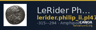 LeRider Philip II Pl. 47, Fig. 25 — CANOA