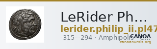 LeRider Philip II Pl. 47, Fig. 27 — CANOA