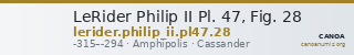 LeRider Philip II Pl. 47, Fig. 28 — CANOA