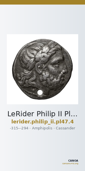 LeRider Philip II Pl. 47, Fig. 4 — CANOA