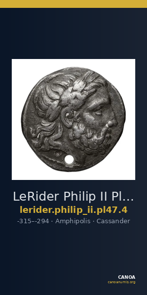LeRider Philip II Pl. 47, Fig. 4 — CANOA