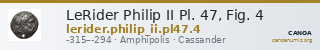 LeRider Philip II Pl. 47, Fig. 4 — CANOA