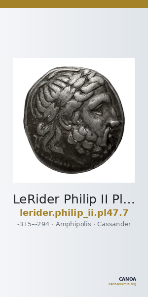 LeRider Philip II Pl. 47, Fig. 7 — CANOA