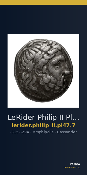 LeRider Philip II Pl. 47, Fig. 7 — CANOA