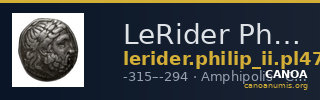 LeRider Philip II Pl. 47, Fig. 7 — CANOA