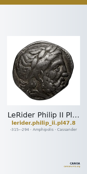 LeRider Philip II Pl. 47, Fig. 8 — CANOA