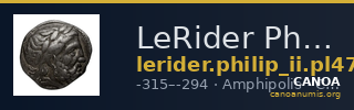 LeRider Philip II Pl. 47, Fig. 8 — CANOA