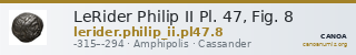 LeRider Philip II Pl. 47, Fig. 8 — CANOA