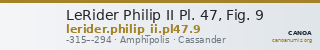 LeRider Philip II Pl. 47, Fig. 9 — CANOA