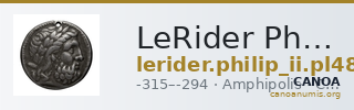 LeRider Philip II Pl. 48, Fig. 1 — CANOA
