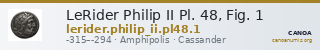 LeRider Philip II Pl. 48, Fig. 1 — CANOA
