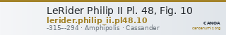 LeRider Philip II Pl. 48, Fig. 10 — CANOA
