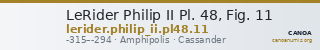 LeRider Philip II Pl. 48, Fig. 11 — CANOA