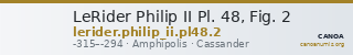 LeRider Philip II Pl. 48, Fig. 2 — CANOA