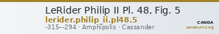 LeRider Philip II Pl. 48, Fig. 5 — CANOA