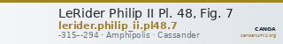 LeRider Philip II Pl. 48, Fig. 7 — CANOA