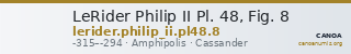 LeRider Philip II Pl. 48, Fig. 8 — CANOA