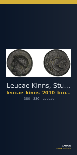 Leucae Kinns, Studies in Greek Personal Names presented to Elaine Matthews, 2010 Bronze C — CANOA