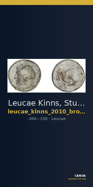 Leucae Kinns, Studies in Greek Personal Names presented to Elaine Matthews, 2010 Bronze D — CANOA